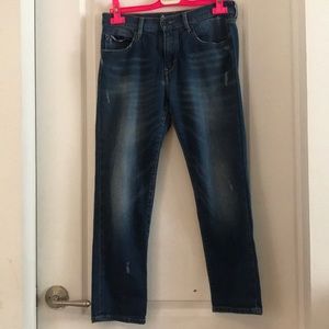 Zara woman, boyfriend fit distressed jeans